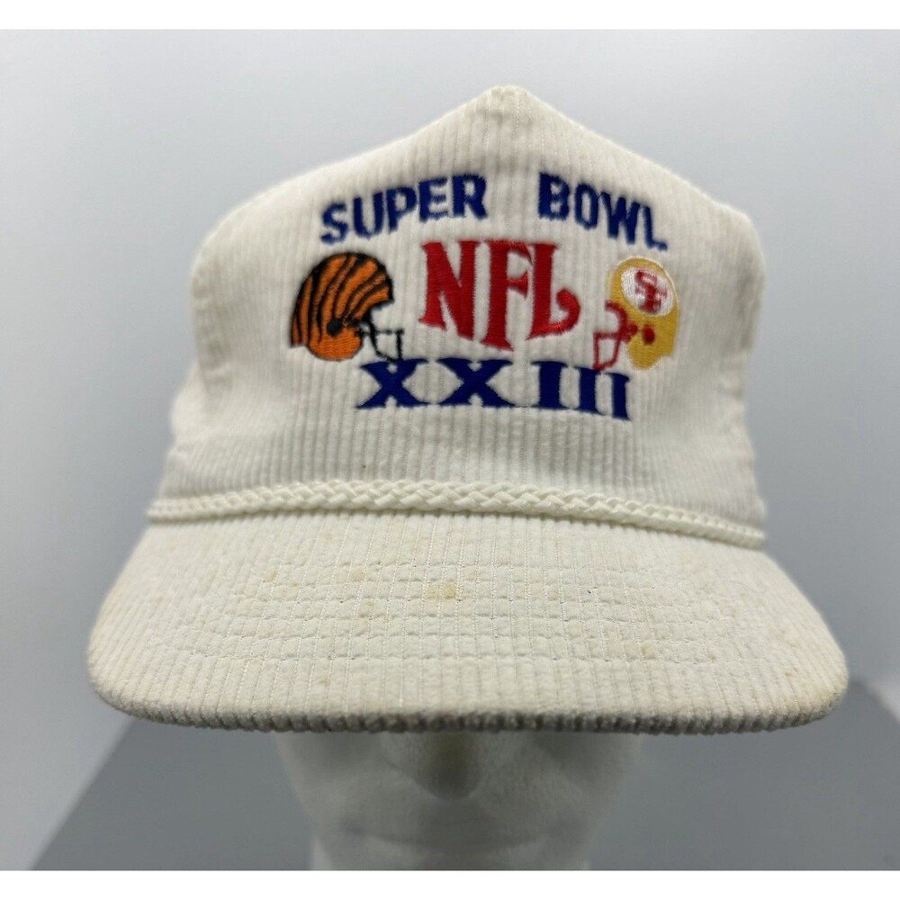Vintage 1980’s NFL San Francisco 49ers Bengals Super Bowl Corduroy SnapBack Hat